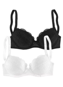 Petite Fleur Pack Of 2 Balconette Bras