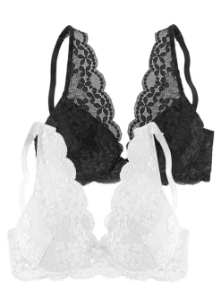 Petite Fleur Pack Of 2 Lace Push-Up Bras -Beachwear Shore Petite Fleur Pack of 2 Lace Push Up Bras59954532FRSC
