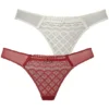 Petite Fleur Pack Of 2 Lace Thongs