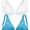 Petite Fleur Pack Of 2 Non-Underwired Bralettes