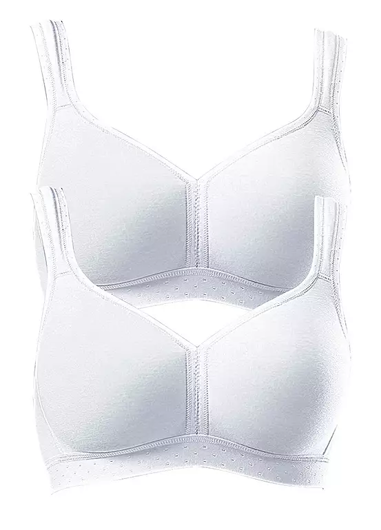 Petite Fleur Pack Of 2 Non-Wired Bras 3 Petite Fleur Pack Of 2 Non-Wired Bras - Image 3