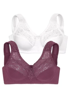 Petite Fleur Pack Of 2 Support Bras