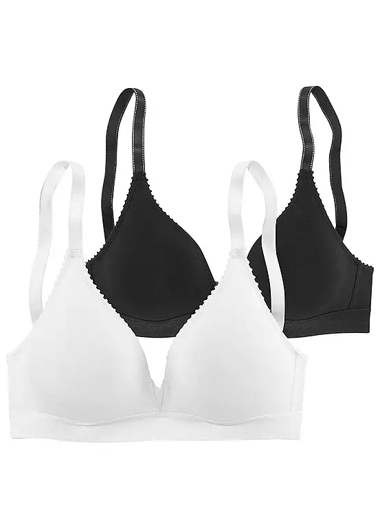 Petite Fleur Pack Of 2 Wireless Bras 1 Petite Fleur Pack Of 2 Wireless Bras
