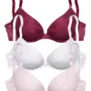 Petite Fleur Pack Of 3 Push-Up Bras