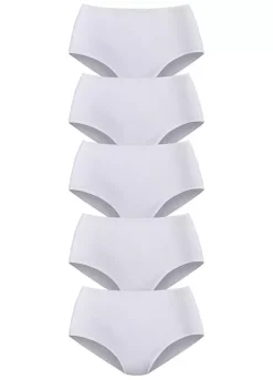 Petite Fleur Pack Of 5 High Waist Briefs -Beachwear Shore Petite Fleur Pack of 5 High Waist Briefs381851FRSC