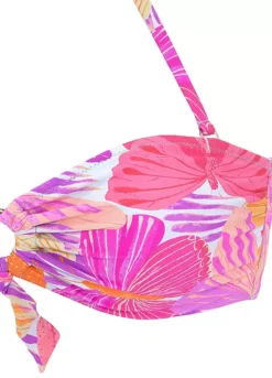 Sunseeker Butterfly Print Bandeau Bikini Top -Beachwear Shore Sunseeker Butterfly Print Bandeau Bikini Top71803022FRSC W01