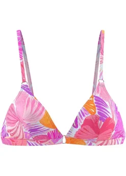 Sunseeker Butterfly Print Triangle Bikini Top -Beachwear Shore Sunseeker Butterfly Print Triangle Bikini Top33357043FRSC