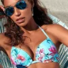 Sunseeker Floral Print Push Up Bikini Top