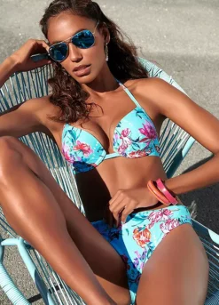 Sunseeker Floral Print Push Up Bikini Top -Beachwear Shore Sunseeker Floral Print Push Up Bikini Top98787748FRSP W01
