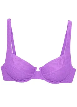 Beachwear Shore -Beachwear Shore Sunseeker Loretta Textured Pattern Underwired Bikini Top66264849FRSC