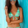 Sunseeker Patchwork Floral Print Triangle Bikini Top