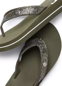 Venice Beach Glitter Flip Flops -Beachwear Shore Venice Beach Glitter Flip Flops88021811FRSC W02