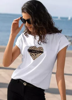 Venice Beach Heart Print T-Shirt
