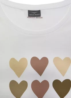 Venice Beach Short Sleeve Front Print T-Shirt -Beachwear Shore Venice Beach Short Sleeve Front Print T Shirt91186045FRSC W02