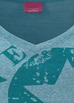 Venice Beach V-Neck T-Shirt -Beachwear Shore Venice Beach V Neck T Shirt716208FRSC W02