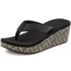 Venice Beach Wedge Flip Flops