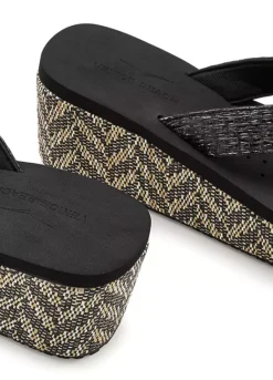 Venice Beach Wedge Flip Flops -Beachwear Shore Venice Beach Wedge Flip Flops84247305FRSC W02