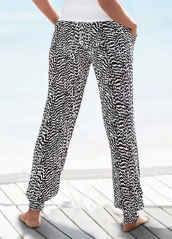 Vivance Animal Print Jersey Pants -Beachwear Shore Vivance Animal Print Jersey Pants60823704FRSP W01