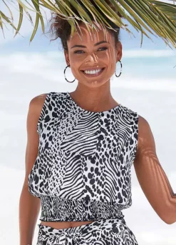 Vivance Animal Print Top -Beachwear Shore Vivance Animal Print Top39956009FRSP W01