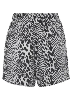 Vivance Animal Print Woven Shorts -Beachwear Shore Vivance Animal Print Woven Shorts68108531FRSC W01