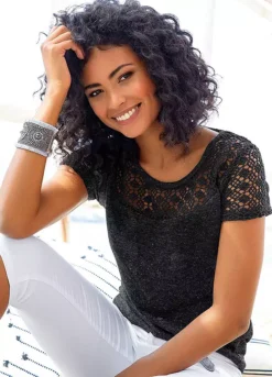 Vivance Crocheted Lace T-Shirt 9 Vivance Crocheted Lace T-Shirt -Beachwear Shore Vivance Crocheted Lace T Shirt566178FRSP