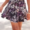Vivance Floral Print Skort