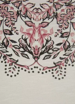 Vivance Floral Print T-Shirt -Beachwear Shore Vivance Floral Print T Shirt43427359FRSC W02