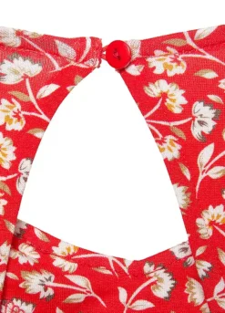 Vivance Floral Printed Beach Dress -Beachwear Shore Vivance Floral Printed Beach Dress18128729FRSC W02