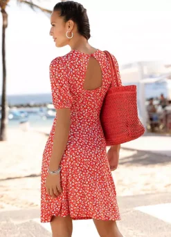 Vivance Floral Printed Beach Dress -Beachwear Shore Vivance Floral Printed Beach Dress18128729FRSP W01