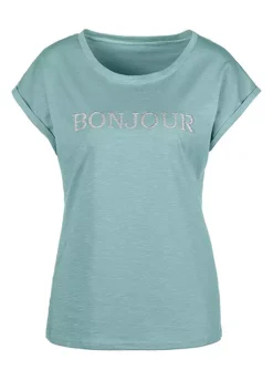 Vivance Front Print T-Shirt 7 Vivance Front Print T-Shirt -Beachwear Shore Vivance Front Print T Shirt41308363FRSC