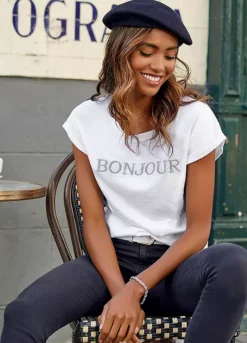 Vivance Front Print T-Shirt