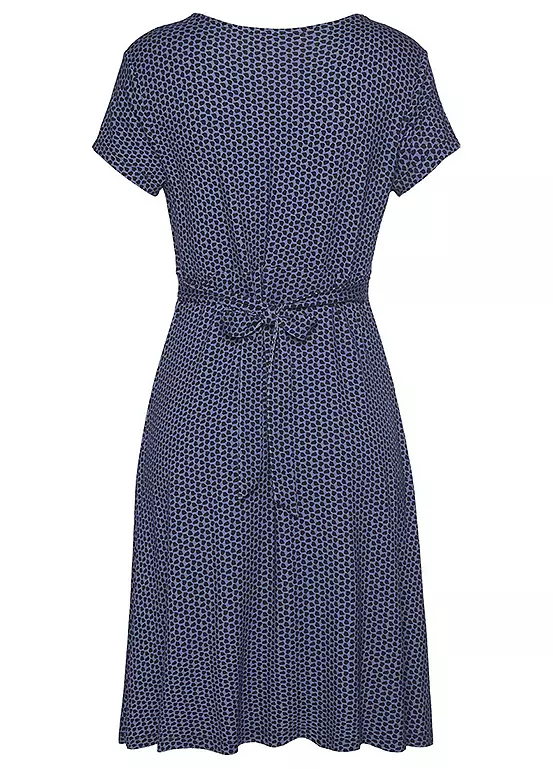 Vivance Geometric Print Jersey Dress 3 Vivance Geometric Print Jersey Dress - Image 3