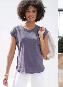 Vivance Marl Round Neck T-Shirt