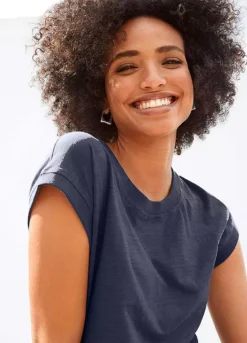 Vivance Marl Round Neck T-Shirt 7 Vivance Marl Round Neck T-Shirt -Beachwear Shore Vivance Marl Round Neck T Shirt25364928FRSP W01