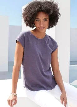 Vivance Marl Round Neck T-Shirt 9 Vivance Marl Round Neck T-Shirt -Beachwear Shore Vivance Marl Round Neck T Shirt25364928FRSP W03