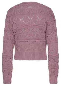 Vivance Openwork Knit Cardigan -Beachwear Shore Vivance Openwork Knit Cardigan37081317FRSC W01