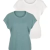 Vivance Pack Of 2 Marl T-Shirts