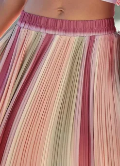 Vivance Pleated Midi Skirt -Beachwear Shore Vivance Pleated Midi Skirt67079649FRSP W02