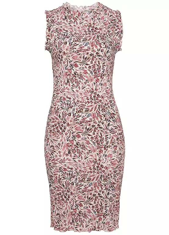 Vivance Print Sleeveless Dress 2 Vivance Print Sleeveless Dress - Image 2