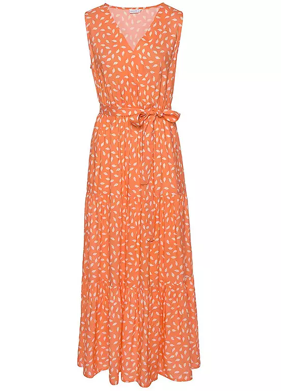 Vivance Printed Sleeveless Maxi Dress 2 Vivance Printed Sleeveless Maxi Dress - Image 2