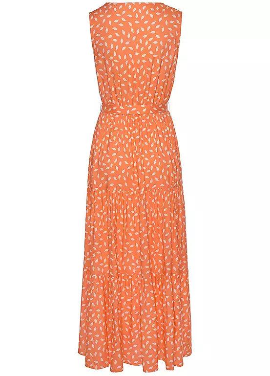 Vivance Printed Sleeveless Maxi Dress 4 Vivance Printed Sleeveless Maxi Dress - Image 4