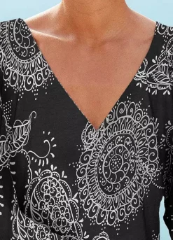 Vivance Quarter Sleeve Top -Beachwear Shore Vivance Quarter Sleeve Top87191748FRSP W01