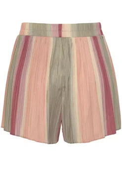Vivance Striped Pleated Shorts -Beachwear Shore Vivance Striped Pleated Shorts67917057FRSC W01