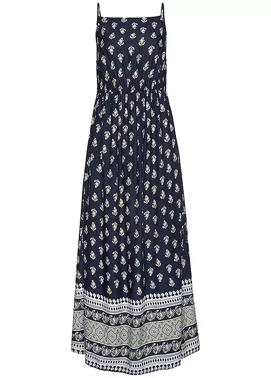 Vivance Sustainable Printed Maxi Dress 2 Vivance Sustainable Printed Maxi Dress - Image 2