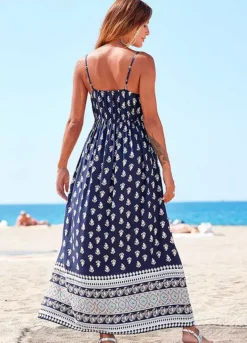 Vivance Sustainable Printed Maxi Dress 7 Vivance Sustainable Printed Maxi Dress -Beachwear Shore Vivance Sustainable Printed Maxi Dress78321156FRSP W01