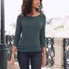 Vivance Three-Quarter Sleeve Top