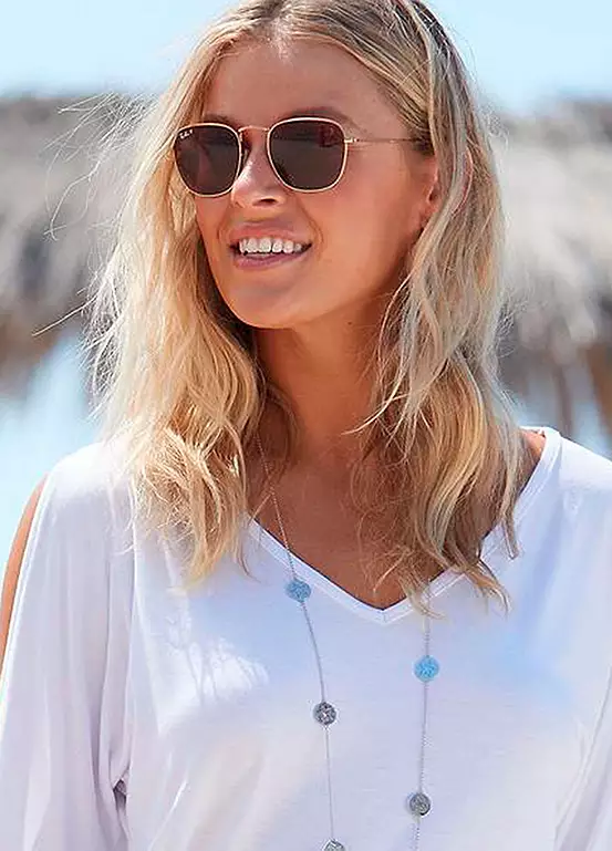 Vivance V-Neck Cold Shoulder Top 4 Vivance V-Neck Cold Shoulder Top - Image 4