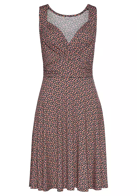 Vivance V-Neck Jersey Beach Dress 2 Vivance V-Neck Jersey Beach Dress - Image 2