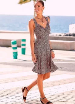Vivance V-Neck Jersey Beach Dress 9 Vivance V-Neck Jersey Beach Dress -Beachwear Shore Vivance V Neck Jersey Beach Dress99799626FRSP W03
