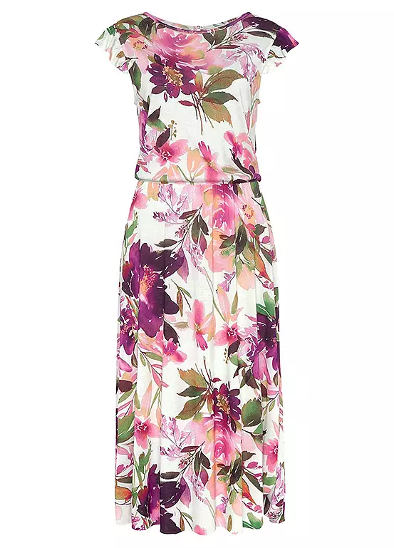 Beachtime Floral Print Midi Dress 2 Beachtime Floral Print Midi Dress - Image 2